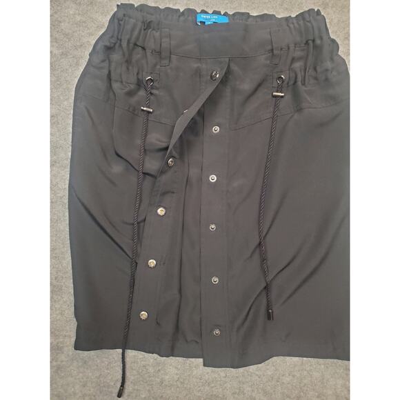 Women's Derek Lam For Design Nation M Black Drawstring Midi Utillity Skirt - Picture 3 of 7